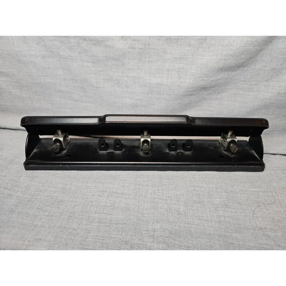 Acco Standard Black 3 Hole Paper Punch Office Accessory